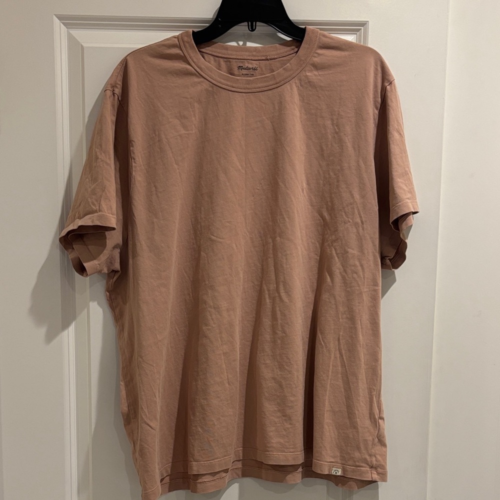 Madewell Men's salmon color Short Sleeve Tee